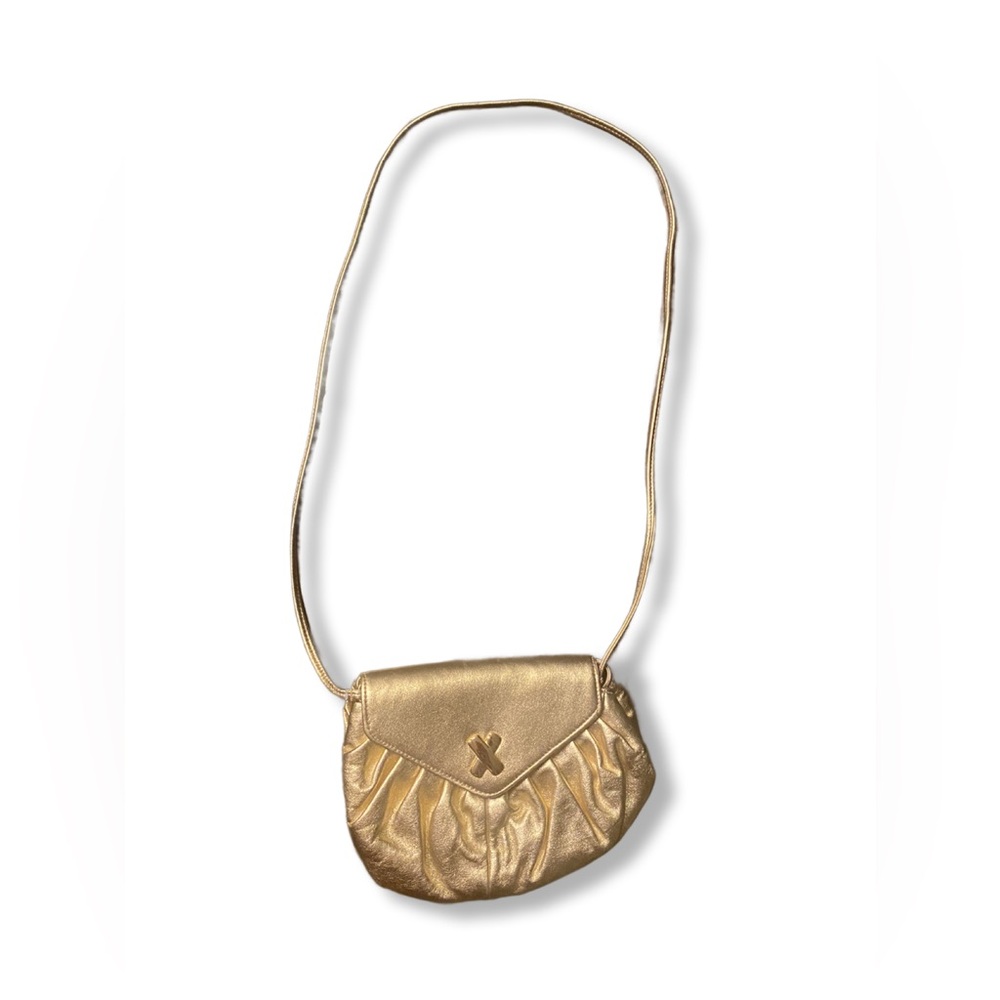 Vintage Gold Authentic Leather Ohh! Ashley Purse